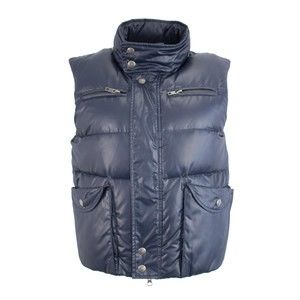 SEE BY CHLOÉ Navy Sleeveless Down Jacket Puff Vest Elastic Waist Size 8